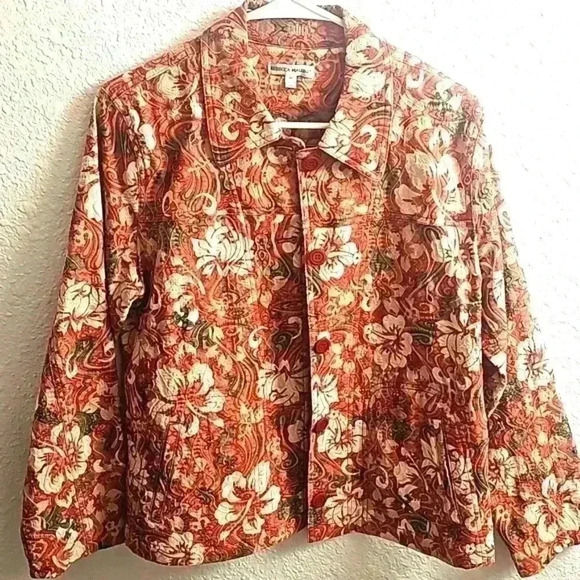 Rebecca Malone Vintage Floral Jacket - Picture 1 of 10